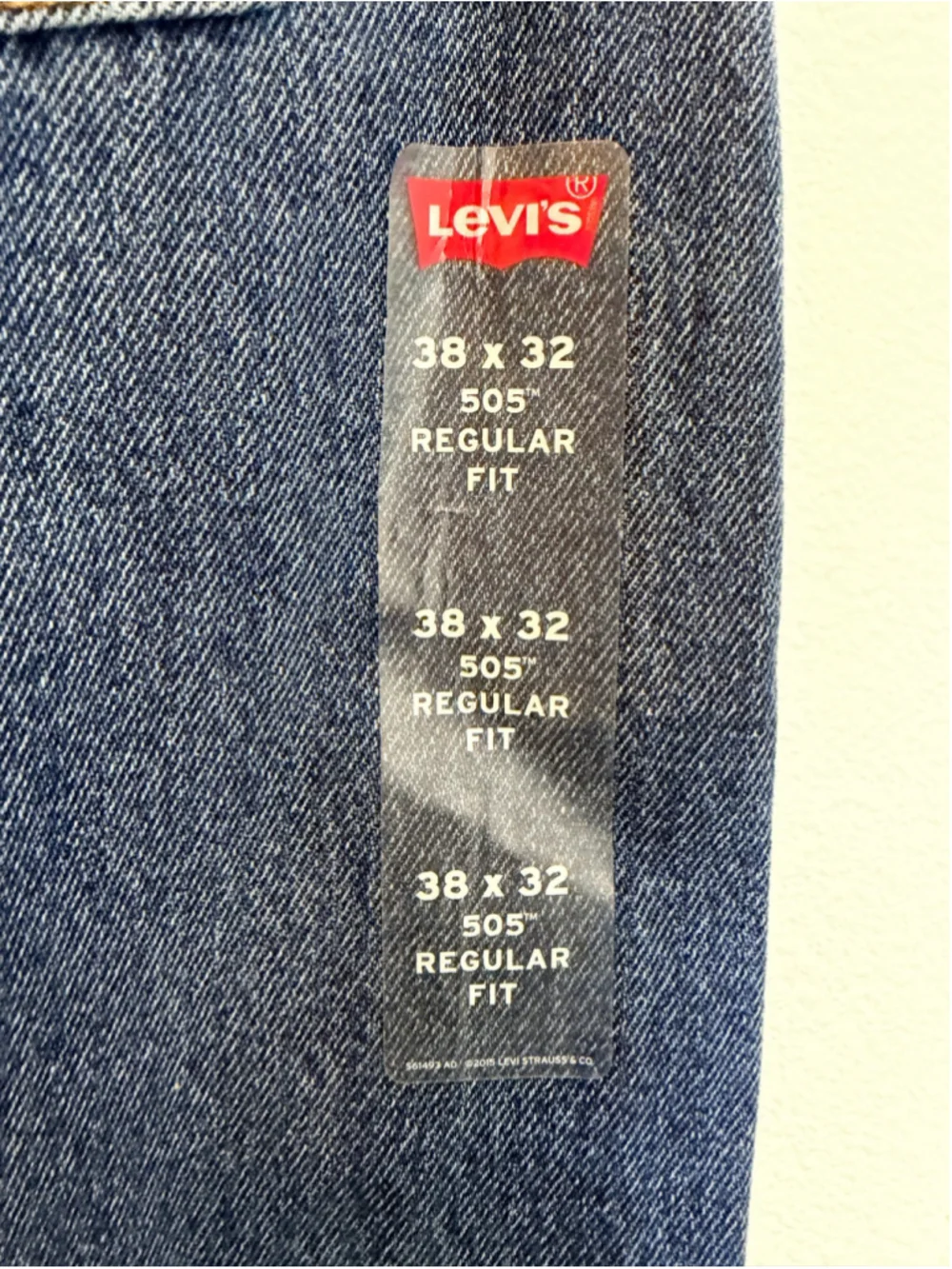Men's Levi's 505 Regular Fit Straight Jeans Waist 38 Blue